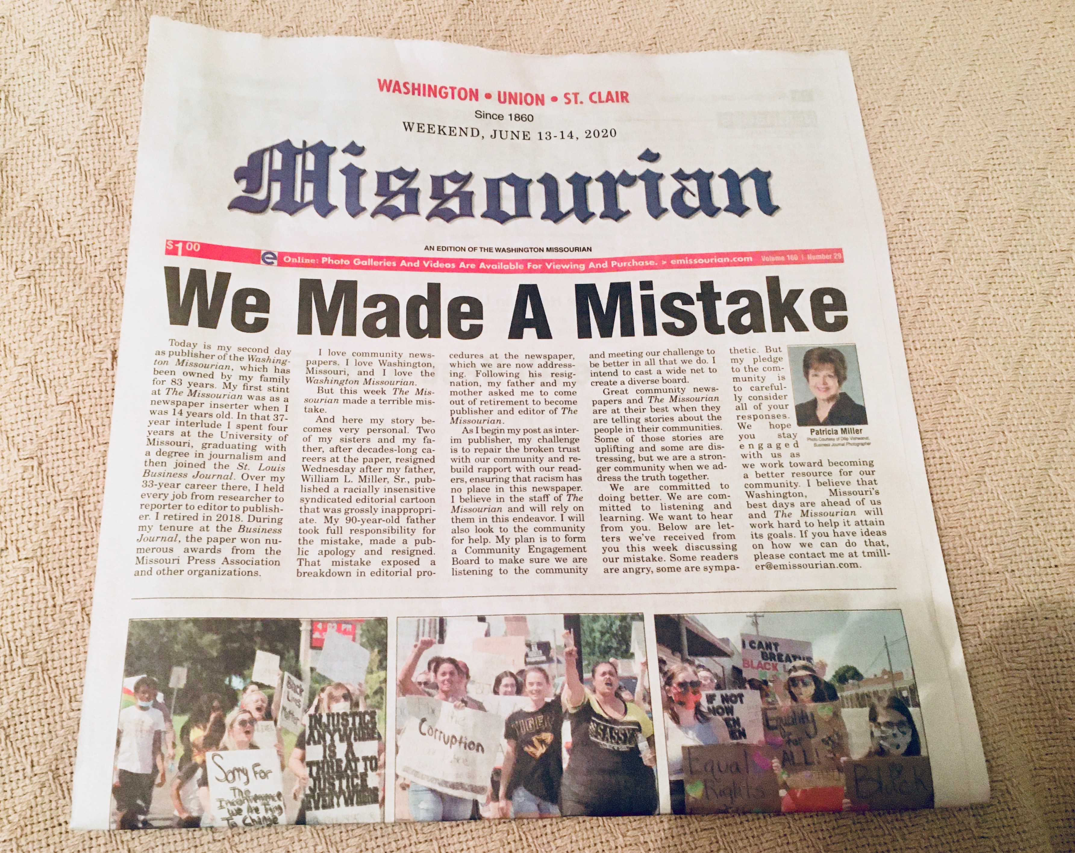 Community forces out Missouri newspaper publisher and editors over